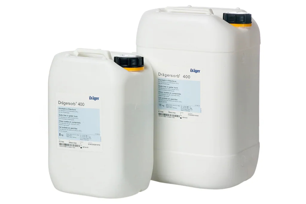<b>Drägersorb® 400 用于吸收閉路式或半閉路式呼吸器中的酸性氣體，如二氧化碳（CO2）</b>