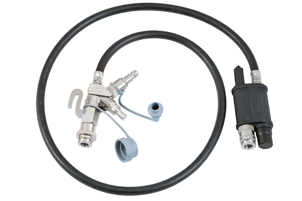 <b>Dräger PAS ASV 在外部供氣源與空氣呼吸器的氣瓶之間自動切換。</b>